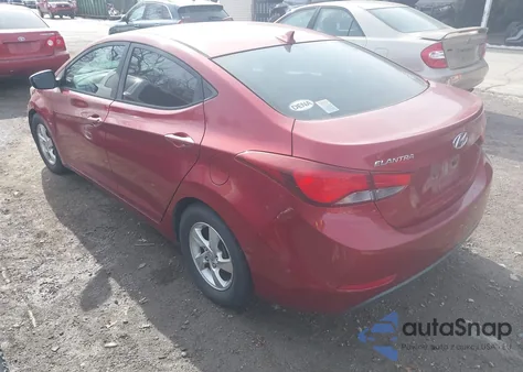 2015 Hyundai Elantra Se from USA, damaged, VIN 5NPDH4AE4FH582417